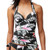 Tommy Bahama Ginger Flowers Underwire Tankini Top, Black, S/C