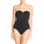 Tommy Bahama Women's Swimwear One-Piece Gathered Padded, Black, 10