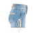 Desigual Women's Magatte Nautical Denim Shorts, Light Blue, 28