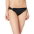 BCBGMAXAZRIA Shirred Hipster Low-Rise Solid Color Bikini Bottom, Black, 2