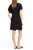 Tommy Bahama Women's Sealight Ruffle Sleeve Dress, Black, Small