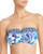 Tommy Bahama Aqua Petals Shirred Bandeau Bra Top, Medium