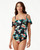 Tommy Bahama Floral Springs Off-The-Shoulder Flounce Tankini, Multi, S