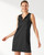 Tommy Bahama Split Neck Spa Dress, Black, Medium