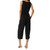 Tommy Bahama Women's Slub Knit Cropped Jumpsuit, Black, Small