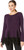 Karen Kane Women's Lace Inset Sweater, Purple/Black, Small