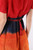 Desigual Women's Temis Vest Dress, Red/Navy/Orange, 38