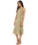 Kensie Women's Fringed A-line Midi Dress, Sage, Medium
