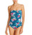 Tommy Bahama Floral Springs Bandeau One-Piece Swimsuit, Caledon Sea, 8