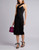 Cushnie Women's Lilia One-shoulder Fitted Knee Length Dress, Black, 6