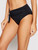 Seafolly Women's Standard Wide Side Bikini Bottom Swimsuit with Sash Belt, Active Black, 8 US