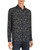 The Kooples Dark Flowers Slim Fit Button-down Shirt,Dark Navy/Camel, M