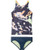 Nike Kids Girl's Glitch Spiderback Tankini (Little Kids/Big Kids) Orange Pulse XL (18-20 Big Kids)