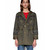 Desigual Women's Mariette Embroidered Parka Jacket Coat Style, Green, 38