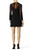 Jill Stuart Illusion Lace Mini Dress, Black, 4
