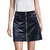 7 For All Mankind Velvet Zip-Front Mini Skirt, Navy, 31