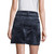 7 For All Mankind Velvet Zip-Front Mini Skirt, Navy, 31