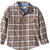 Peek Tristan  Men's Flannel Shirt (Toddler / Little Kids) Brown, 10