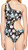 Kenneth Cole REACTION Women's Shoulder Cut Out One Piece Swimsuit, Black, Large