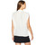 Nicole Miller Women's Solid Silk Button Down Shirt, Ivory, P
