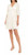 Calvin Klein Women's 3/4 Sleeve Side Tie Tiered Dress, Cream, 4