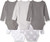 Hanes baby boys Ultimate Flexy 5 Pack Long Sleeve Bodysuits Bodystocking