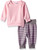 Hanes baby-girls Ultimate Flexy Adjustable Fit Jogger Sweatshirt Layette Set