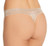 Dkny Women's Glisten & Gloss Thong Underwear, Latte, Large