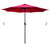 8' Patio Umbrella Outdoor Table Umbrella with 8 Sturdy Ribs (Red), DSF Patio