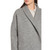 Sosken Emma Boiled Wool Coat, Ash Grey, 4