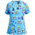 Holiday Printed Christmas Scrubs, Halloween Printed Uniform Tops