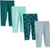 Hanes Baby Leggings, Ultimate Flexy Knit Pants Boys & Girls, 3-Pack, Greens, 0-6 Months