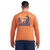 IZOD Men's Long Sleeve Saltwater Graphic T-Shirt, Rust, XL