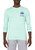 IZOD Graphic Tees Long Sleeve Crest Peak Graphic T-Shirt, Ocean Wave, Small