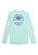 IZOD Graphic Tees Long Sleeve Crest Peak Graphic T-Shirt, Ocean Wave, Small