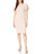 Calvin Klein Women's Button Chiffon Sleeve Sheath Dress, Aubergine, 4