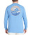 IZOD Men's Long Sleeve Saltwater Graphic T-Shirt, Blue Revival, 3X-Large Tall