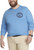 IZOD Men's Big & Tall Tall Saltwater Long Sleeve Graphic T-Shirt, Blue Revival Boat Repair, 4XL Tall