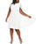 Calvin Klein Women's Cape Shift Dress, Cream, 4