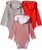 Hanes Baby Long Sleeve, Ultimate Bodysuit Hoodie Boys & Girls, 3-Pack