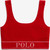 Polo Ralph Lauren Seamless Cropped Scoopneck Tank,Haute Red, X-Small