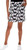 Mario Serrani Women's Tummy Control Comfort Stretch Skort, Black/White, Large