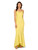 Live Foster Strech Satin High Low Gown, Sleeveless, Faux Pearl Embellished Spaghetti Straps, Sun, 6