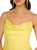 Live Foster Strech Satin High Low Gown, Sleeveless, Faux Pearl Embellished Spaghetti Straps, Sun, 6
