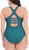 Eddie Bauer Women's Multi Strap One Piece Swimsuit, Green, Small