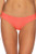 ISABELLA ROSE Women's Pucker Up Smocked Hipster Bikini Bottom Coral M
