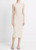 Vince Sleeveless Gathered Waist Dress, Sleeveless, Pale Fawn, X-Small
