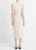 Vince Sleeveless Gathered Waist Dress, Sleeveless, Pale Fawn, X-Small