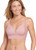 Jockey Women's Bra Forever Fit V-Neck Molded Cup Lace Bra, Earth Rose, 3XL