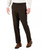 Perry Ellis Portfolio Men's Modern Fit Stretch Solid Resolution Pants, Major Brown, 33W X 32L